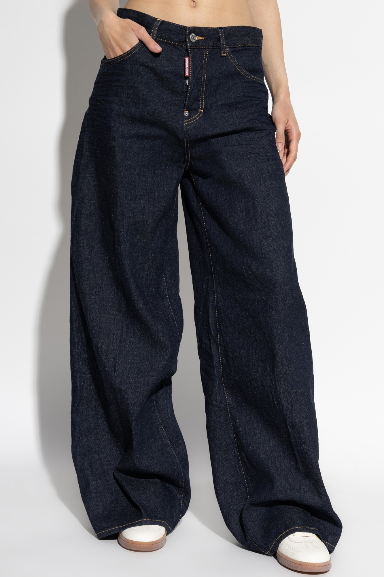 デニム・ジーパン Dsquared2 Dsquared2 Summer Lovers Traveller Jeans Navy blue Jeans 'Traveller' capsule 'Summer Lovers